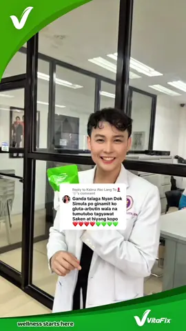 Replying to @Kalma Ako Lang To💄🤍  Thank you for sharing! Para Goodbye #Pimples and hello to Brighter Skin, use #CosmoSkin Arbutin #Soap  #whitening #vitafixstore 