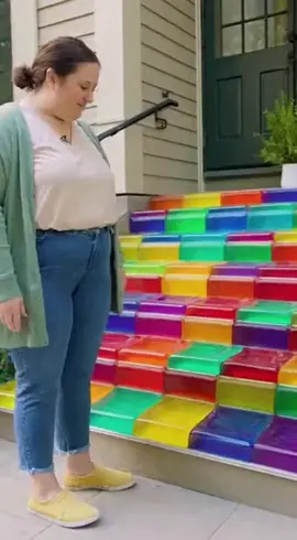 Satisfying Jelly Stairs #jellystairs #satisfyingvibes #creativedesign #luxuryaesthetic #Visualart 
