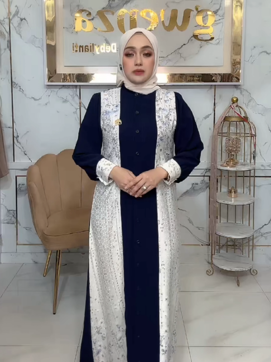 Gwenza - Nayla Dress Motif#faizahopy #foryoupage #fyp #racuntiktok 