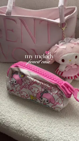 Replying to @rosie oh so cute my melody pencil case ✨🩷 #pencilcase #mymelody #stationery #schoolsupplies #officesupplies 