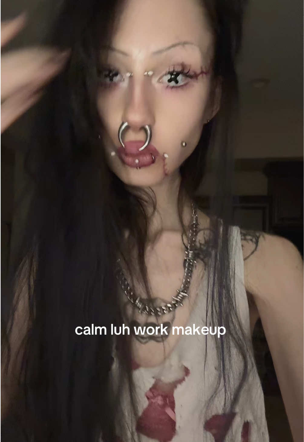 contacts just make every look fr  #easyhalloweenmakeup #simplehalloweenmakeup #halloweenlook 