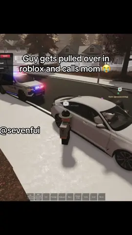 Calling your mom for a Roblox pull over is wild 😭 game name: RCPD:FR #roblox #fyp #rdcp #cop #pulledover 