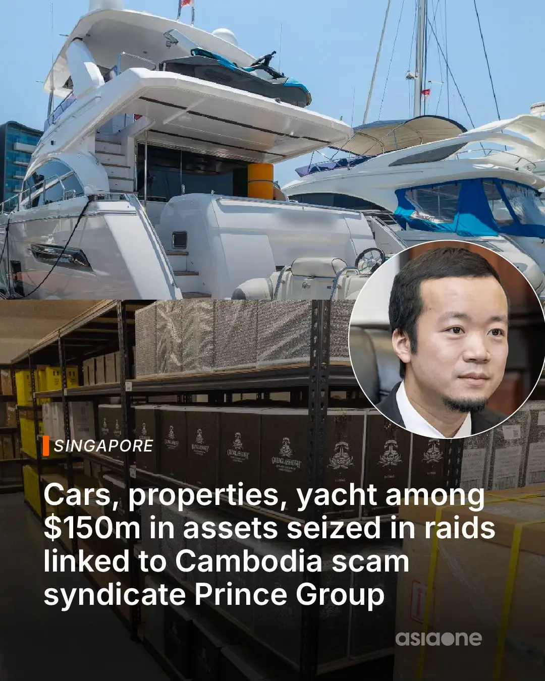 Chen Zhi, a China-born Cambodian and the founder and chairman of Prince Holding Group, was indicted by the US authorities for alleged wire fraud and money laundering conspiracy.    The Singapore Police Force has seized six of his properties and various financial assets worth over $150 million.  #sgnews #Singapore #Police #Crime #Scams   📸: Singapore Police Force 