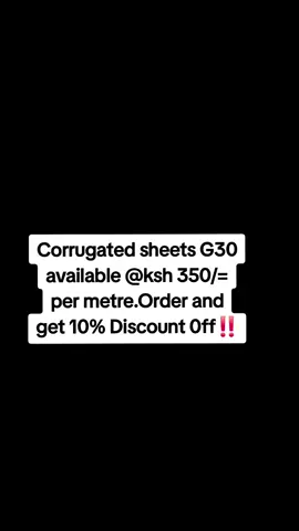 QUALITY MABATI AVAILABLE AT AFFORDABLE PRICES.  ~ORDER NOW & GET 10% DISCOUNT.  ☎️CALL / WHATSAPP NUMBER ON THE BIO  WE DELIVER COUNTRYWIDE 🥰  #kiserian #kajiadotiktokers #ongatarongai #kitengelatiktok #thikatiktokers 