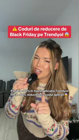 😱 Black Friday pe Trendyol cu reduceri de până la -80% + cod suplimentar de reducere, pe care îl găsești în linkul de mai jos sau pe @evoucher.ro #blackfriday #reduceri #trendyol #coddereducere #codreducere 