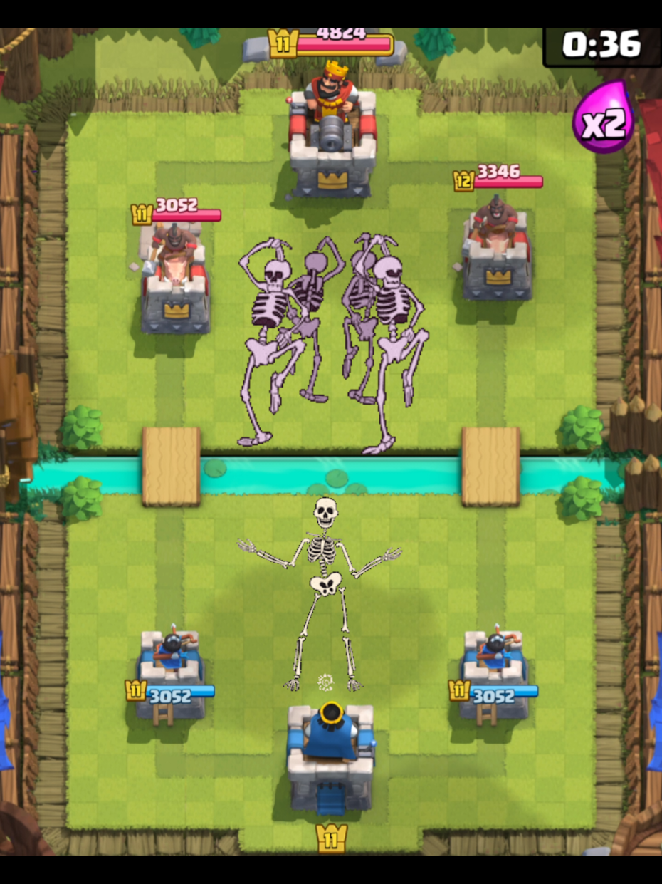 Hacker? #clashroyale #fyp #foryou #clashroyalememes #viral did bro just place the hog rider tower?