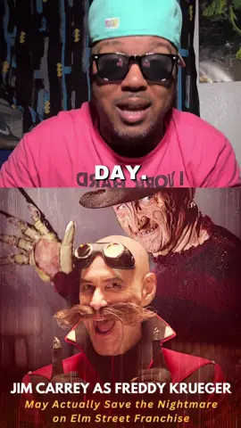Jim Carrey as Freddy Krueger #JimCarrey #FreddyKrueger #horrortok  