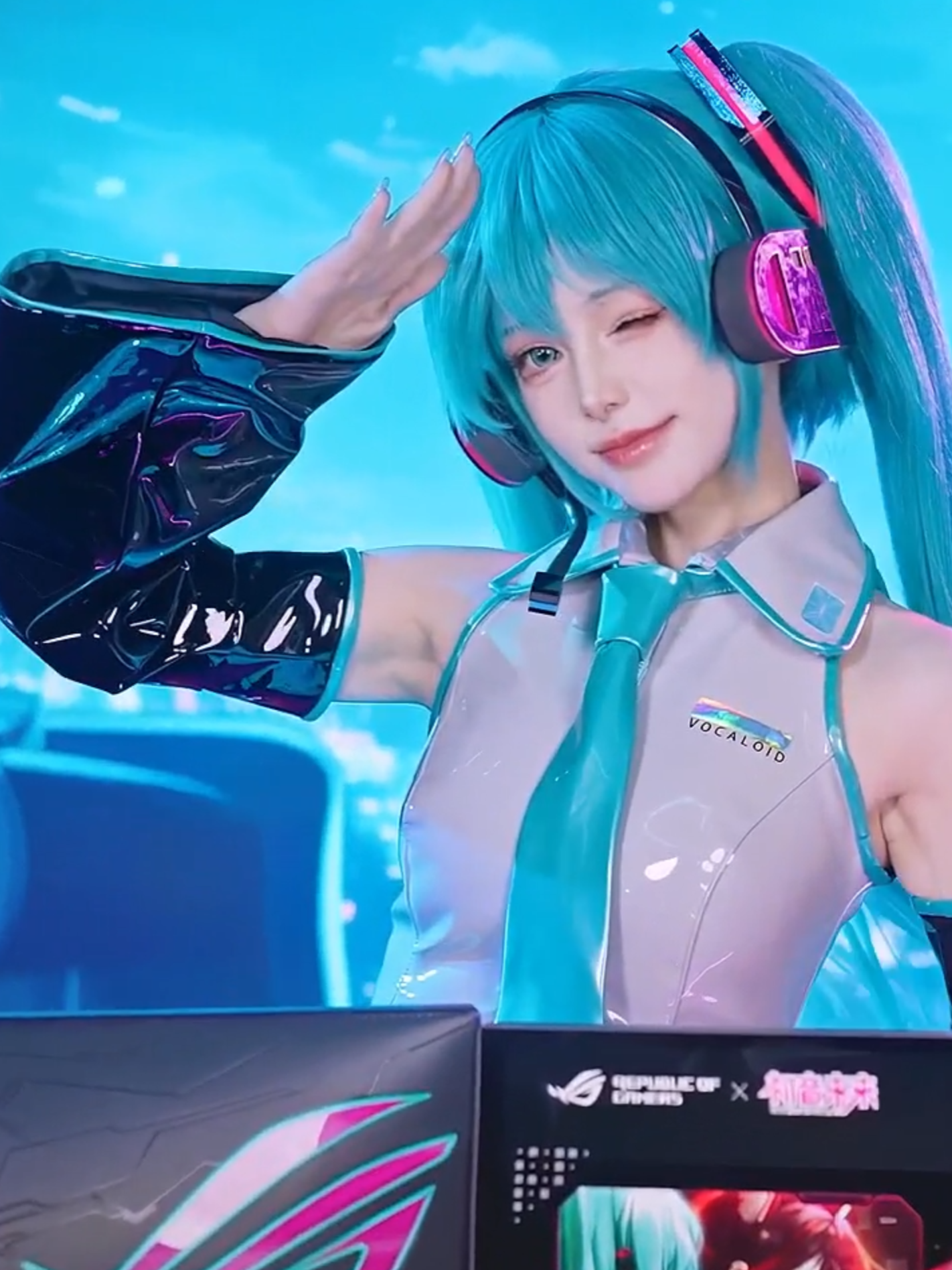 ミクミクミクミク！#初音ミク #ミク #miku #cosplay #VOCALOID#rog