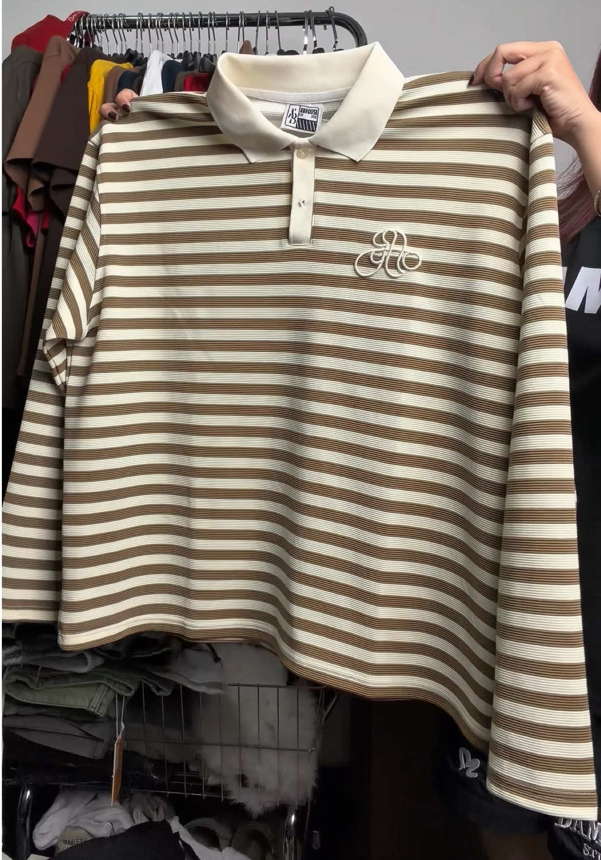 Bạn nên thử polo tay dài nhé #reviewquanao #aothun #abhouse 