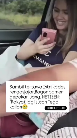 Video istri Rusli Kepala Desa Rengasjajar, Kecamatan Cigudeg, Kabupaten Bogor pamer harta viral.  Tampak istri Kades Rengasjajar Rusli pamer gepokan uang pecahan Rp100 ribu dan Rp50 ribu di dalam mobil dan di meja suatu tempat makan. Dalam video tersebut istri kades menyebut tidak berpengaruh sehingga diasumsikan berkaitan dengan penutupan tambang. 