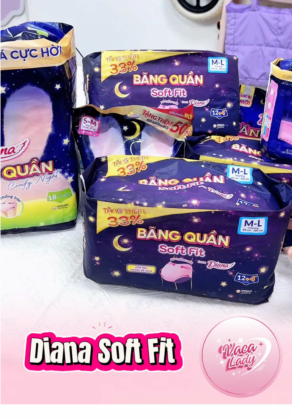 🎊Hàng mới về DIANA SOFT FIT mỏng nhẹ thoáng khí🎉  #diana #bvsdangquan #soft #vacalady #fit 