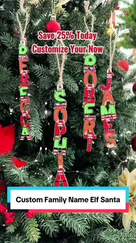 Straight from Elf HQ, custom letters for every kid on the list! 🧝‍♂️🎁 #macorner #ornament #familylove #holidayseason #christmasjoy