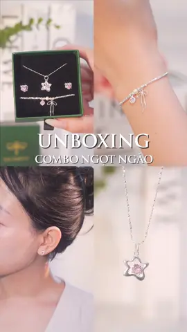 Combo trang sức bạc mang sắc hồng dịu nhẹ với thiết kế ngôi sao và trái tim, vừa ngọt ngào vừa tinh tế. Món quà nhỏ gửi tặng người bạn yêu thương 💖 #daychuyenbactlee #lactaybactlee #khuyentaibactlee #trangsuc #tleejewelry 