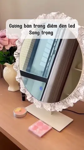 Gương bàn trang điểm đèn led sang trọng #đogiadungtienich #viral #foryou #shopgiadungcuabo38 #trending 