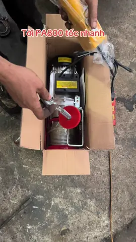 Test tời PA800 tốc nhanh trước khi giao đến khách #toixaydung #toimini #palang #toitocnhanh 