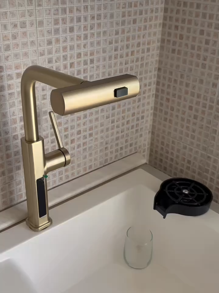 The KF2209 and the glass rinser are simply the perfect combination for the kitchen! Get the items at Lefton store! Link in bio. www.leftonhome.com #lefton #homerenovation #homedecor #faucet #tap #kitchen #amazonfinds #glassrinser