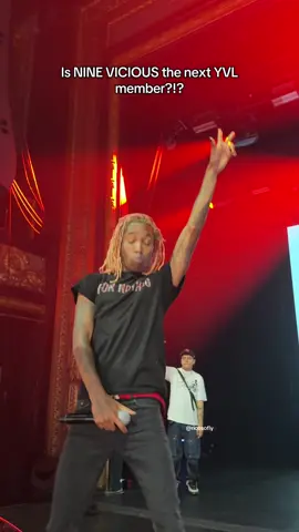 Nine vicious even yvled fans in the crowd and mentioned yvl, is he next up?!? #concert #fyp #sf #ninevicious #bayarea 