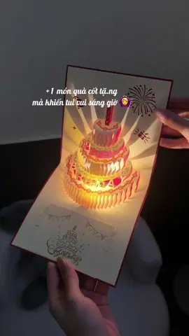 nó dễ thương mà nó tình cảm 🤣🙆‍♀️ #thiepsinhnhatamnhac #quatang #sinhnhat #minnriviu #review 