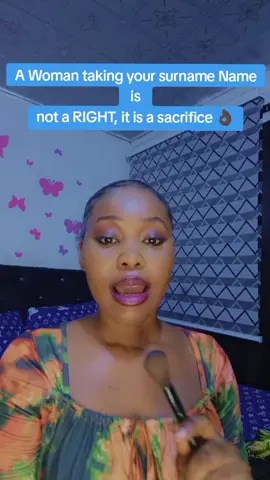 It’s time men understand this truth — When a woman chooses to bear your surname, she’s making a sacrifice, not fulfilling a duty. There’s no law that says a woman must change her name after marriage. It’s a choice, an honor, a gesture of love, not ownership. So stop treating it like a birthright — treat it like the sacrifice it truly is #FYP #FeministTalks #PatriarchyExposed #MarriageMyth