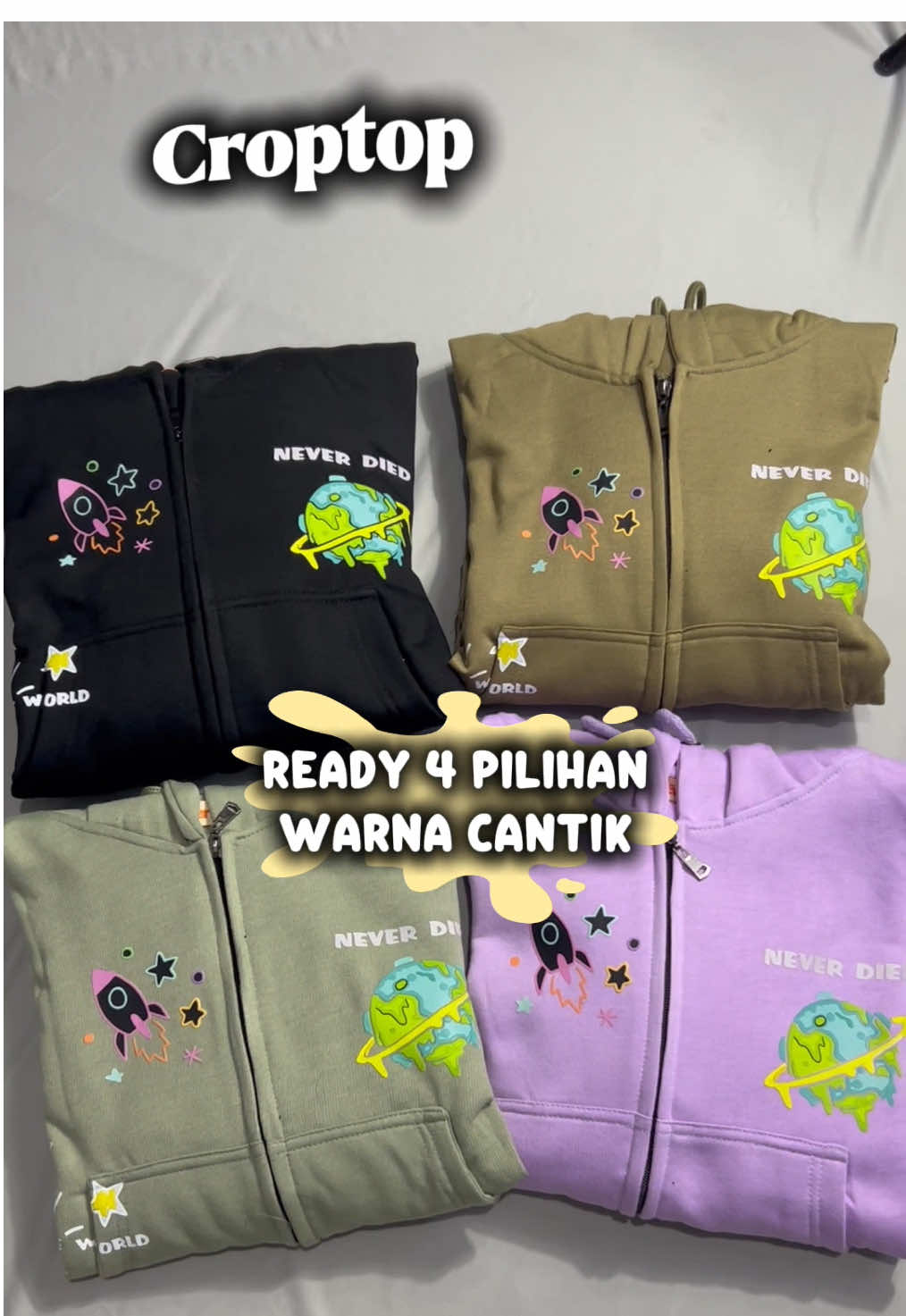 Zipper hoodie crop top cewe ,lokal brand ,dengan tampilan visual design trend saat ini 😍dengan banyak pilihan variasi warna 🥳 Dapatkan dengan harga diskon up to 50% 🥳  #croptop #sweatercrop #zippercroptopcewe 