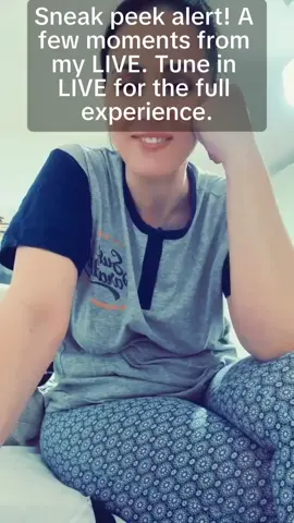 Sneak peek alert! A few moments from my LIVE. Tune in LIVE for the full experience.#tiktoklive #livehighlights 