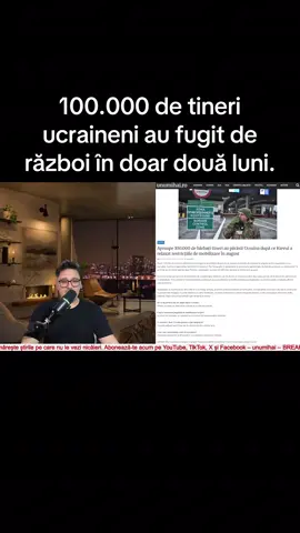 100.000 de tineri ucraineni au fugit de război în doar două luni. #pentrutine #breakingnews #stiri #unumihai #stiriromania 