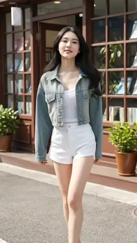 Áo khoác Jean Croptop nữ, áo khoác bò nữ #aokhoacbo #aokhoacjean #aokhoacnu #xuhuong #thoitrangnu 