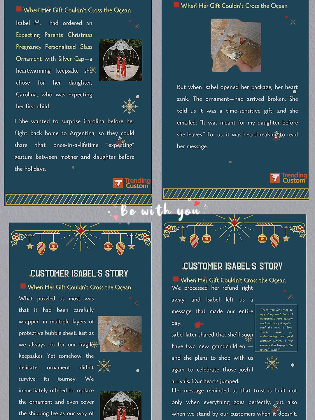 💖 A heartfelt story from Isabel M. 💖  When Isabel ordered a personalized gift from TrendingCustom.com, she wanted something more than just a keepsake — she wanted a memory that lasts forever. Her story reminds us how a thoughtful gift can bring joy, connection, and love across any distance. Tell us your story below — we’re always listening.  ✨ TrendingCustom.com – Personalized Gifts Made With Heart  💌 Real stories. Real smiles. Real connections.  🛒 Shop now at www.TrendingCustom.com  🔖 #TrendingCustom #PersonalizedGifts #RealStoriesRealSmiles