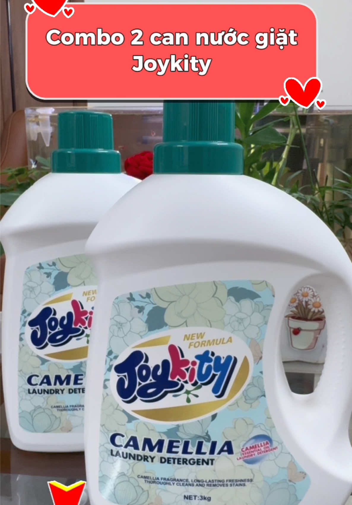 Không biết shop có để giá nhầm không mà deal này hời quá trời 😳 Phiên bản cao cấp JoyKitty Hoa Trà – thơm sang, sạch sâu, an toàn da tay 💕 #JoyKitty#nuocgiat #nuocgiatxa #huongnuochoa #thanhngo0109 