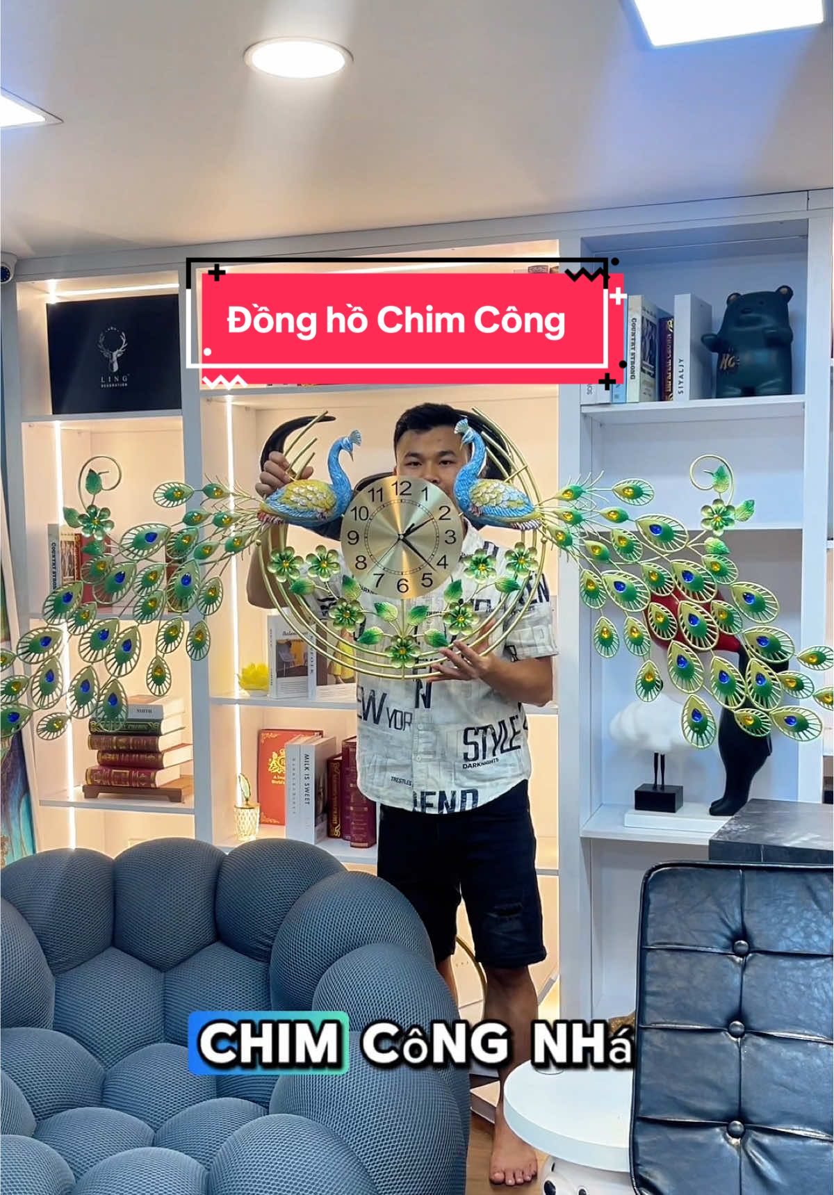 Đồng hồ Chim Công gia đình Viên Mãn #donghochimcong #chimcong 