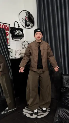 Quần Jean COOLCREW Dáng Bầu Nâu Coffee - Basic, Cá Tính, Thời Thượng #quanjean #quanongrong #quankaki 