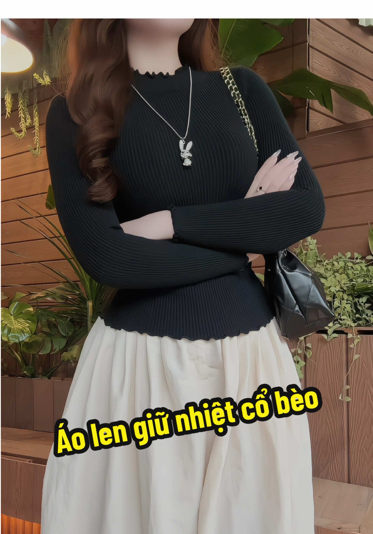 Áo len giữ nhiệt cổ bèo #aolennu #xuhuong #aolenquangchau #aogiunhiet 