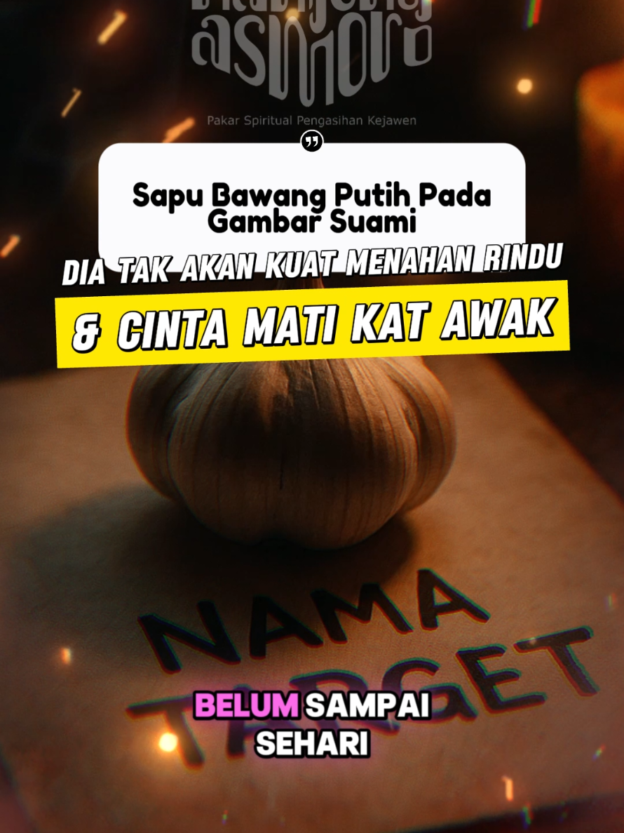 Sapu Bawang Putih Pada Gambar Suami  Dia Tak Akan Kuat Menahan Rindu & Cinta Mati Kat Awak #fypmalaysia #doapengasihan #ilmupengasihan #amalandoa #mahabbah 