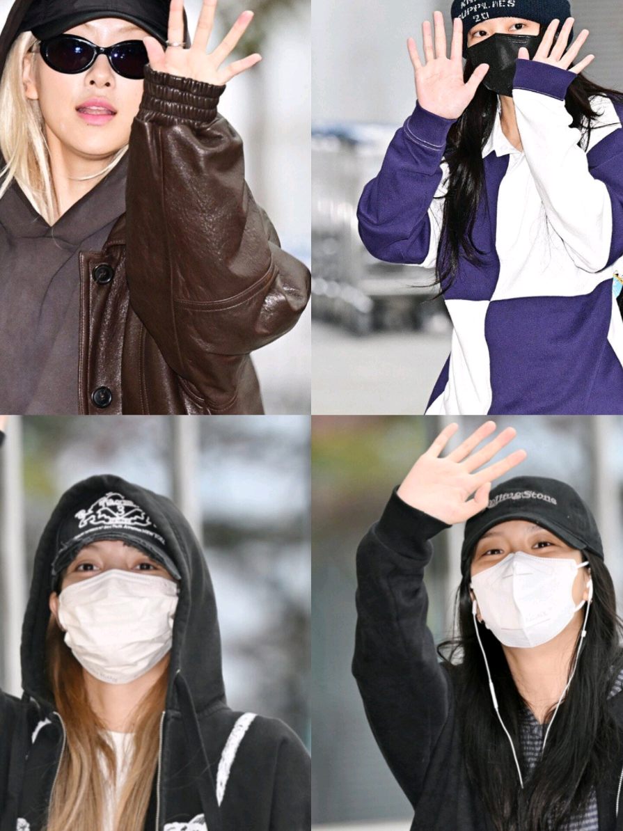 “JISOO, JENNIE, ROSÉ, and LISA are ready to depart by private jet to Jakarta for the DEADLINE world tour, which will be held at GBK on November 1 and 2.” #BLACKPINK #DEADLINE_IN_GBK #DEADLINE_IN_JAKARTA #DEADLINE #airport 