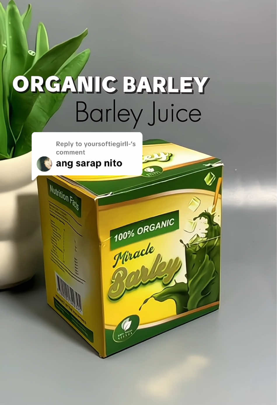 Replying to @yoursoftiegirll- Miracle Barley Juice #barleyjuice #miraclebarleyjuice 