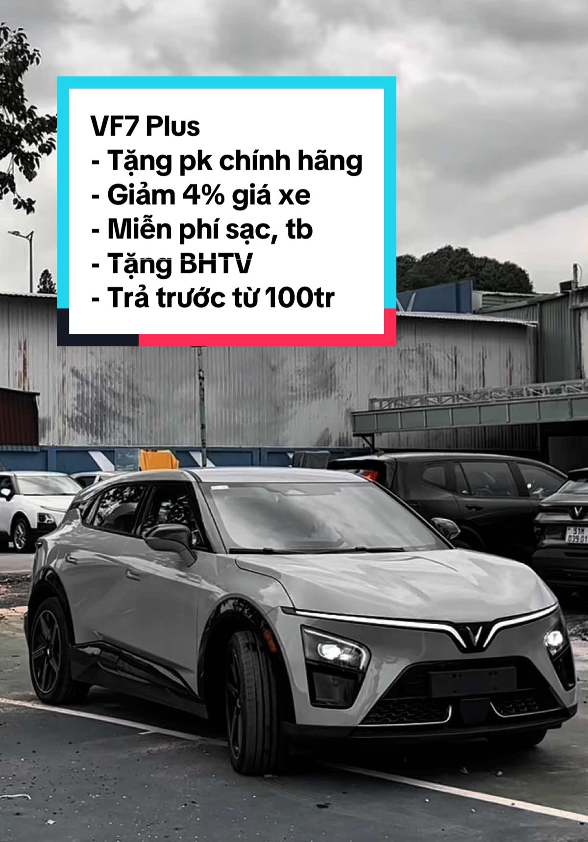 VF7 Plus ưu đãi tốt. Tặng phụ kiện chính hãng, bảo hiểm thân vỏ, giảm 100triệu tiền mặt, miễn phí trước bạ và miễn sã 2 năm..đủ màu giao ngay #vf7 #xedep #xehay #xegiadinh #xuhuong 