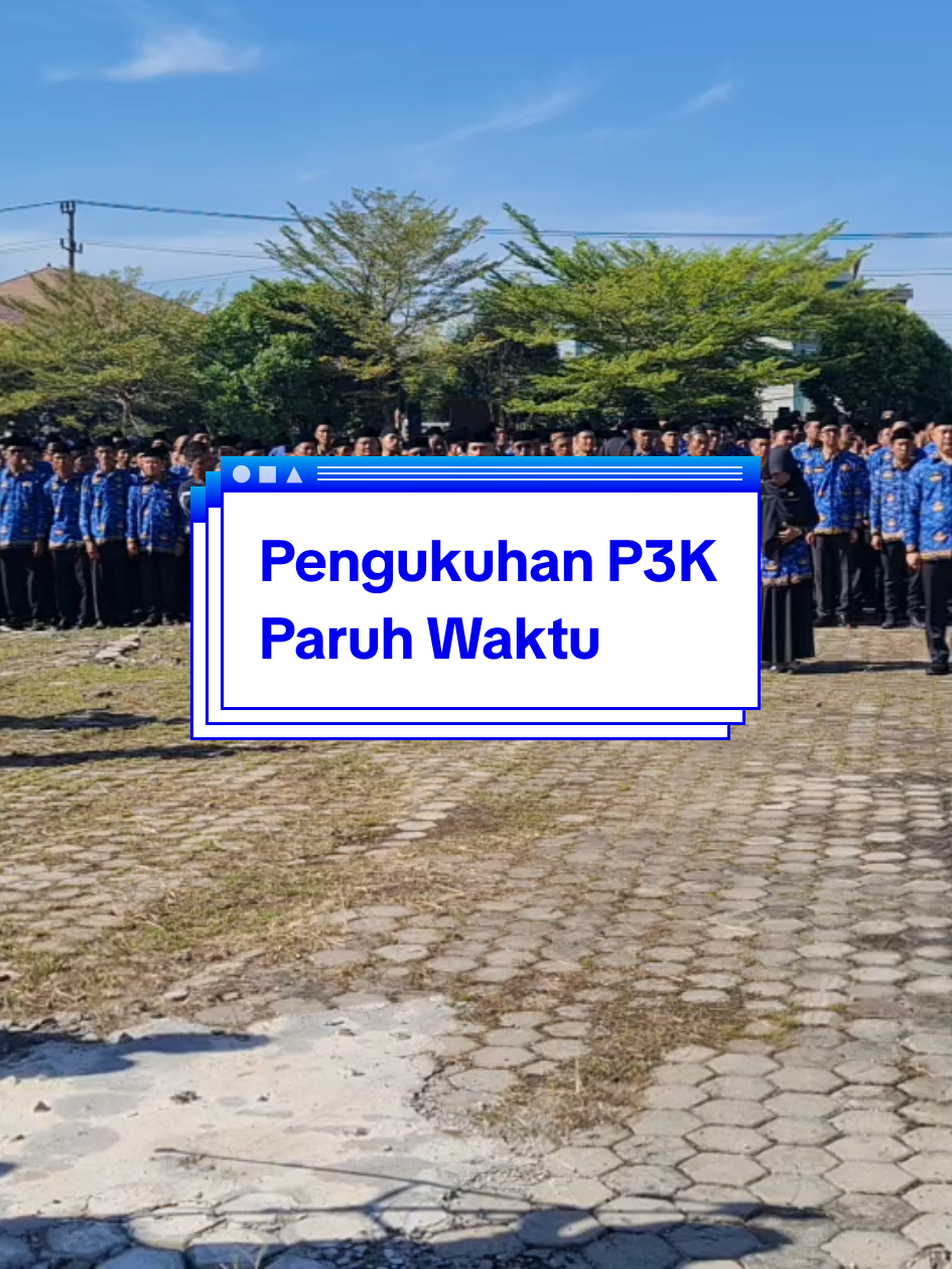Prosesi pengukuhan p3k paruh waktu pemerintah kabupaten oku. 31 Okt 2025. #oku #p3k 