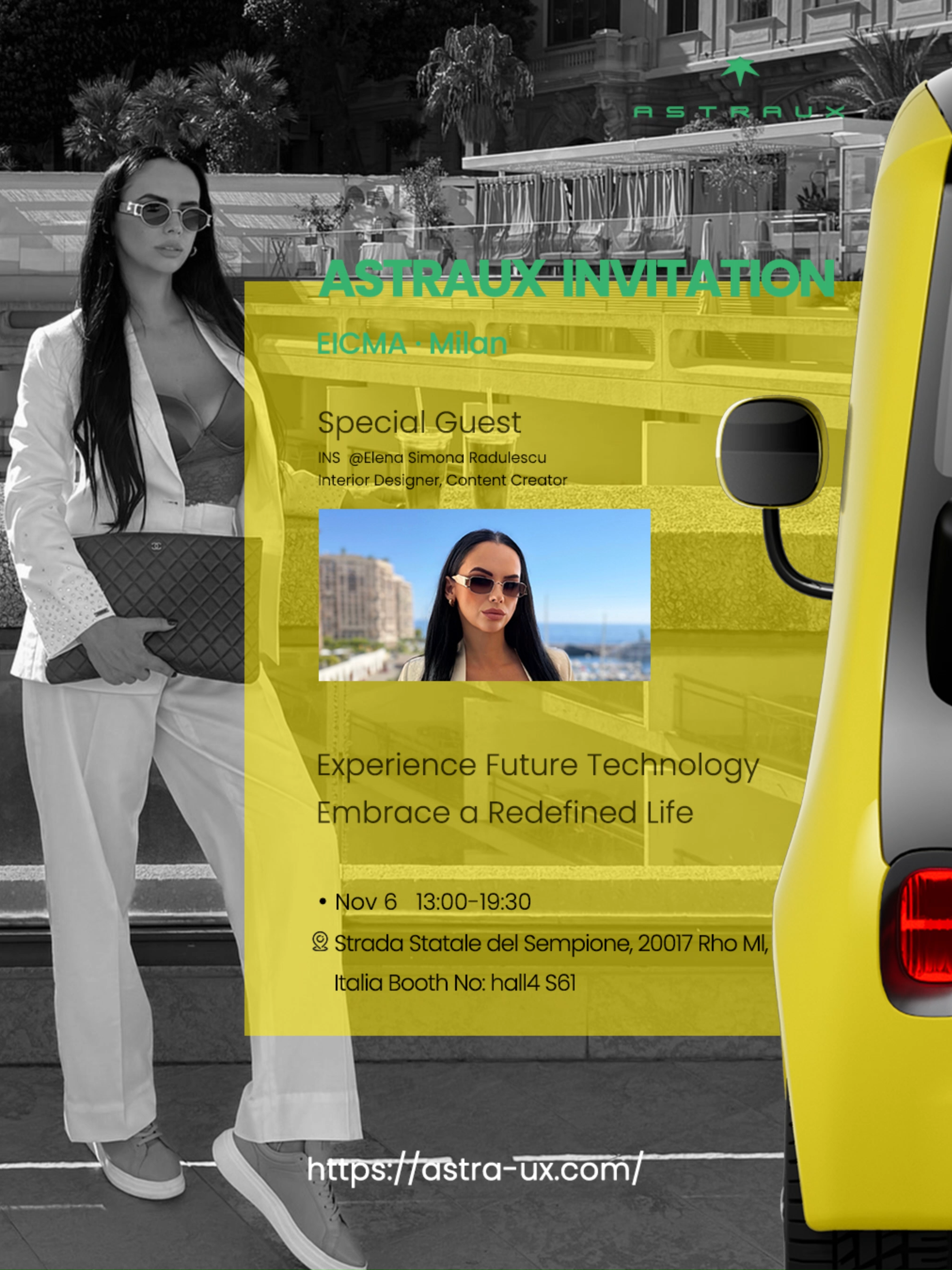 Ready to see the future? ⚡ From smart vision to intelligent system, ASTRAUX is redefining how you live — ✨Tomorrow, we meet at EICMA 2025, Milan. The future begins here. #ASTRAUX #SmartMobility #EICMA2025 #FutureVision#MicroEV #SEV #AIGlasses #SmartGlasses