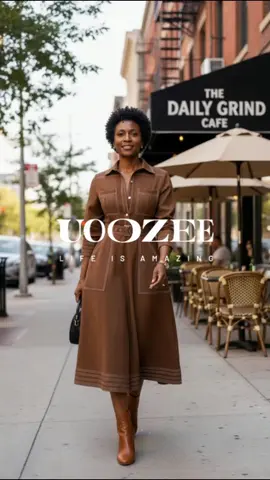  Belted, Tailored & City-Chic Ready #ShirtDressGoals #UrbanFashion#uoozee#fallfreshness #womensfashion #dress #WinterFashion 