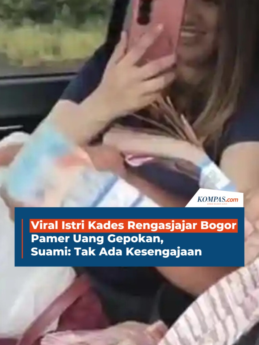 Beredar video viral melalui media sosial seorang wanita yang merupakan istri dari Kepala Desa Rengasjajar, Kecamatan Cigudeg, Kabupaten Bogor, diduga pamer uang atau flexing. Kades Rengasjajar, Rusli, angkat bicara terkait video istrinya yang ramai di media sosial itu. 