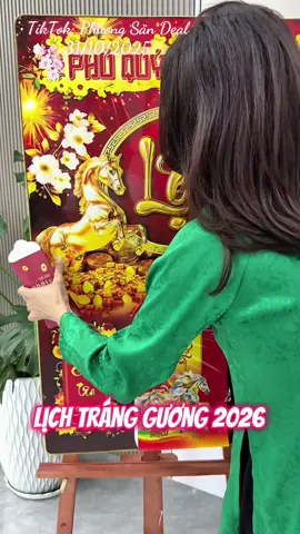 Tranh lịch tráng gương 3D rất đẹp và rất ý nghĩa các Bác ạ #lichtet2026 #tranhlich2026 #lichtrangguong #cuocduanhasangtao #chiendichnhasangtao 