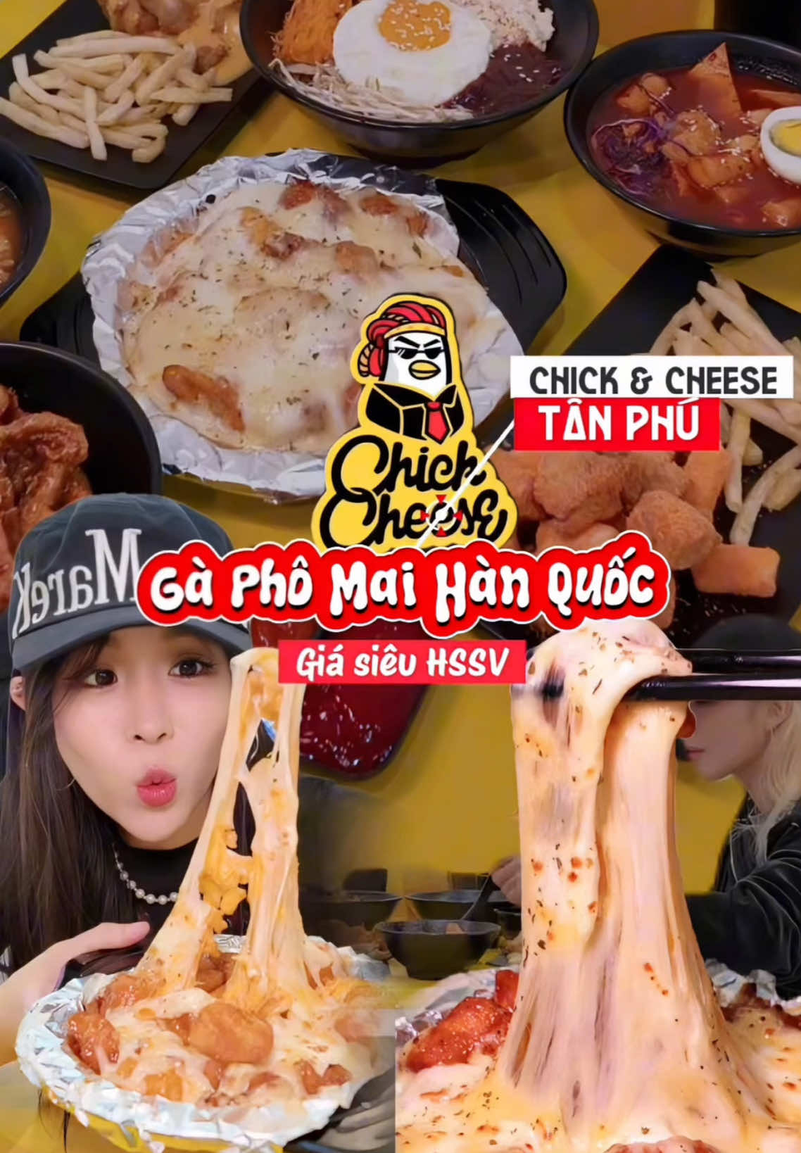 Gà phô mai Hàn Quốc dành cho HSSV khu Tân Phú #LearnOnTikTok #MuoiToday #Gmvmoxi #AnCungTikTok 