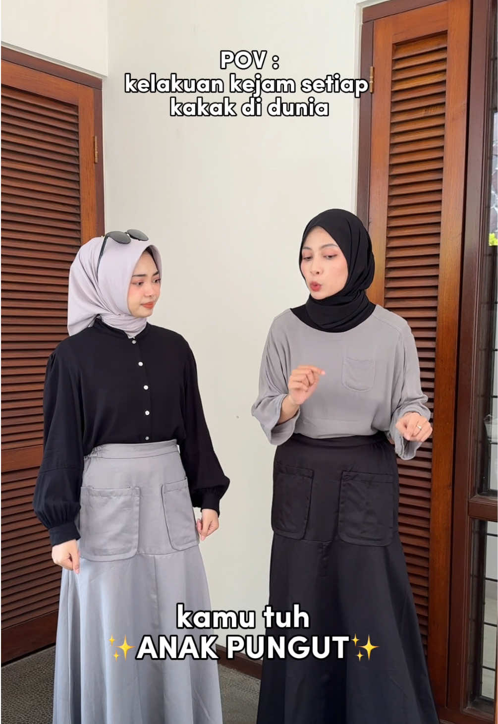 Dulu sepercaya itu sampai sedih banget sama omongan kaka😤 Cung yang uda jadi korban mulut jahat kaka ?😣 #pov #kakaadik #dramakeluarga #kontenhiburan #rokpanjang 