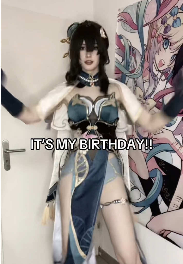 HAPPY BIRTHDAY TO ME 🥳🥳🥳 #happybirthday #31october #ruanmei #cosplay #fyp 
