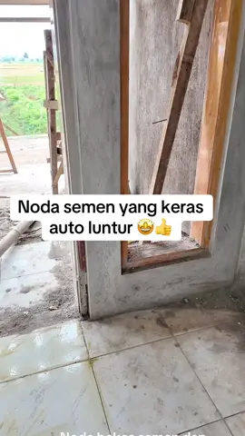 Noda bekas semen dan cat auto rontok cuma di bersihin pake Genio Cement Remover 🤩 #genio #pembersihsemen #pembersihnoda #pembersihnodacat 