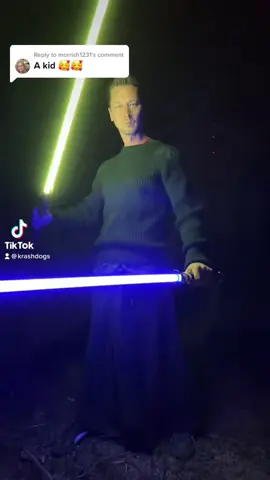 Reposting because Halloween . #starwars #Lightsaber #halloween #krashdog #fyp 
