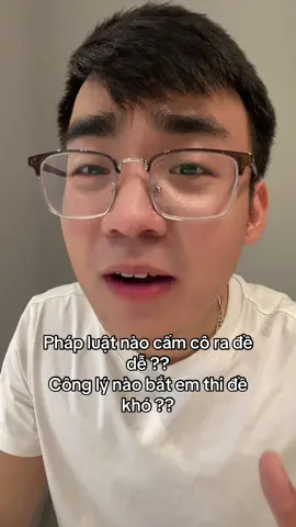 Pháp luật nào cấm cô ra đề dễ