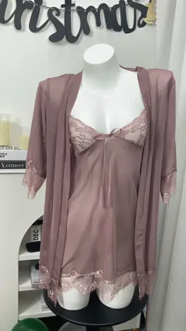 Pink lace & robe dreams! 🌸 This matching set is soft, elegant, and perfect for feeling like royalty. Your cozy luxury awaits! 💖 #blissnightwear #sexyonesize #sleepdress #pajamajam #nightwear #strawberries #fyppppppppppppppppppppppp #purple #bliss #mega #sale #red #fashion #hot #trend #sexysolution #TikTokShop11BigPamasko #black