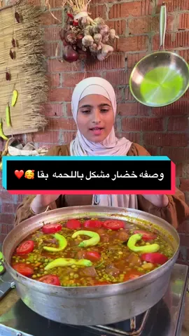 وصفه انهارده خضار مشكل باللحمه حكايه  بقا 🥰❤️#حبيبه #بقا #viral #حضرموت_عنتر #اكلات 