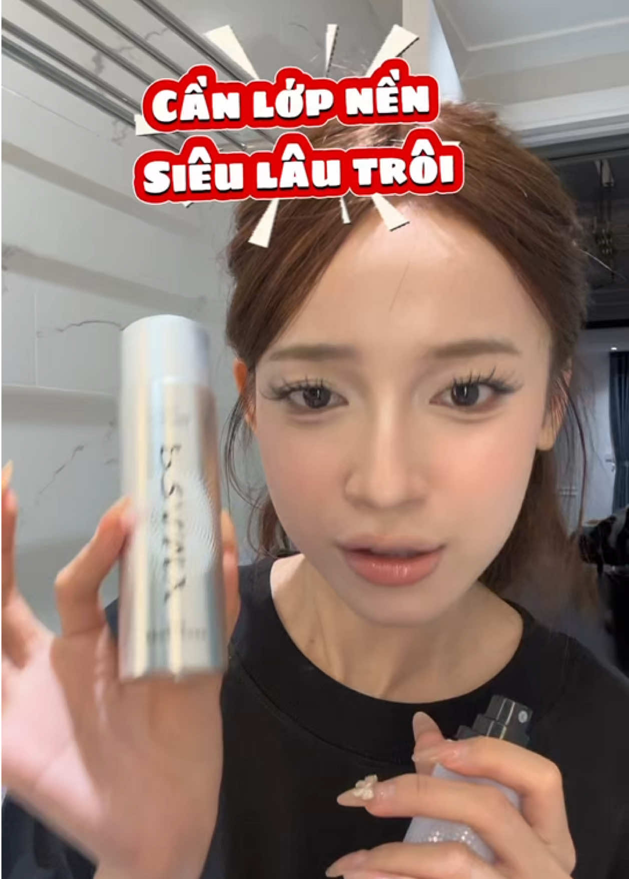 Xịt khoá make phiên bản mới của Pramy dành chuyên cho dân make up artist, đỉnh thiệt nha #pramy #xịtcốđịnhlớptrangđiểm #xịtkhóamakeup #Pramymakeupartist